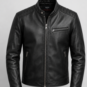 Premium Black Leather Biker Jacket